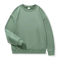 Lightweight Autumn Drop Shoulder 100% Cotton Round Neck Sweatshirt - Trendy Fashion Custom Logo Printing main image 2