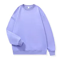 Lightweight Autumn Drop Shoulder 100% Cotton Round Neck Sweatshirt - Trendy Fashion Custom Logo Printing main image 4