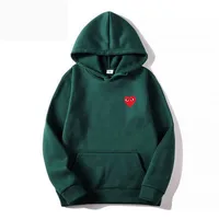 Trendy Couple's Heart Print Fleece - Lined Hooded Sweatshirt - Unisex Autumn Winter Plus Size Hoodie With Cozy Fit main image 1