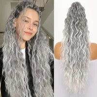 Women's Elegant Retro Sexy Masquerade Christmas Cosplay Chemical Fiber High Temperature Wire Curls Long Curly Hair Ponytail Wig Clips main image 9
