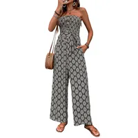 Women's Casual Holiday Daily Ethnic Style Geometric Full Length Jumpsuits main image 5