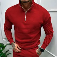 Men's Sweater/Fleece Shirt Pullovers Long Sleeve Men's Hoodies & Sweatshirts Young Leisure Solid Color main image 2
