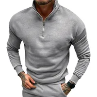 Men's Sweater/Fleece Shirt Pullovers Long Sleeve Men's Hoodies & Sweatshirts Young Leisure Solid Color main image 4