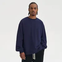 Men's 380g Cotton Hoodie Oversized Plain Crewneck Streetwear Vintage FOG - Inspired Color Blocking main image 3