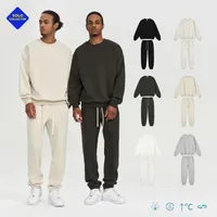 Men's Sweater/Fleece Shirt Pullovers Long Sleeve Men's Hoodies & Sweatshirts American Retro Solid Color main image 1