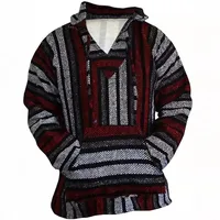 Tribal Style Men's Hoodie With 3D Printed Design, Comfortable Long Sleeve Pullover For Casual Wear main image 2