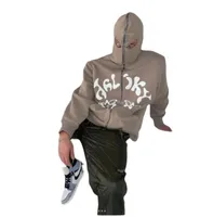 Y2K Graphic Zip Hoodie With Star & Letter Print, Funny Long Sleeve Pullover For Quirky Halloween Costumes main image 1