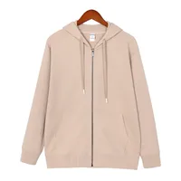 Men's Heavyweight Cotton Hooded Zip - Up Sweatshirt, Oversized Casual Pullover With Lazy Style For Autumn main image 1