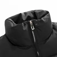 Men's Winter Thickened Warm Cotton Jacket, Korean Style Solid Color Down Padded Coat For Students, Warm Winter Outwear main image 1