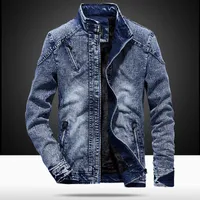 English Title: Korean Style Cotton Slim Fit Vintage Denim Jacket For Men, Autumn Winter Trendy Casual Outerwear Youth Fashion sku image 19