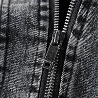 English Title: Korean Style Cotton Slim Fit Vintage Denim Jacket For Men, Autumn Winter Trendy Casual Outerwear Youth Fashion main image 3