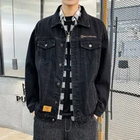 Spring Autumn Casual Men's Denim Jacket Oversized Workwear Coat Trendy Streetwear Ins Fashion Loose Fit main image 4