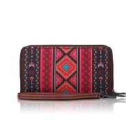 Women's Geometric Canvas Zipper main image 3