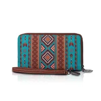 Women's Geometric Canvas Zipper main image 4