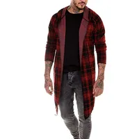 Men's Casual Trench Coat Mid - Length With Lapel Collar, Lightweight Water - Resistant Outdoor Jacket For Men main image 2