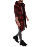 Men's Casual Trench Coat Mid - Length With Lapel Collar, Lightweight Water - Resistant Outdoor Jacket For Men main image 4