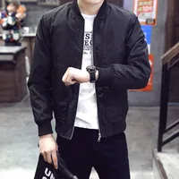 Men's Lightweight Korean Baseball Jacket Spring Autumn Flight Jacket Casual Modern Fit Outerwear main image 1