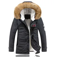 Men's Casual Winter Hooded Quilted Coat With Fleece Lining - Ultra Warm Thermal Jacket For Cold Weather main image 2