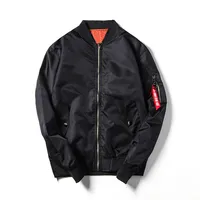 Men's MA1 Bomber Jacket Unisex Oversized Baseball Coat Spring Fall Casual Outerwear Streetwear For European American Youth main image 4