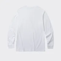 Unisex American Style 100% Cotton Long Sleeve T - Shirt, Winter Warmth Loose Fit Round Neck Combed Cotton Solid Color Top main image 2