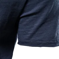 Men's Slim Fit Solid Color Short Sleeve T-Shirt, Summer Casual Bamboo Cotton Tee, European Sizes Korean Style Fashion main image 2