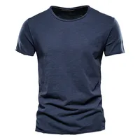 Men's Slim Fit Solid Color Short Sleeve T-Shirt, Summer Casual Bamboo Cotton Tee, European Sizes Korean Style Fashion main image 5