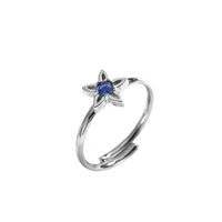 Simple Style Flower Titanium Steel Inlay Zircon Women's Open Rings main image 4