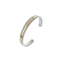 Casual Hip-Hop Twist Stainless Steel Mixed Metal Plating Men's Bangle main image 4