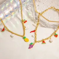 Cute Sweet Fruit 304 Stainless Steel Women's Necklace main image 3