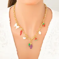 Cute Sweet Fruit 304 Stainless Steel Women's Necklace main image 1