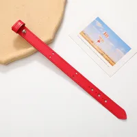 Leather Solid Color Simple Style Classic Style Wrist Strap Phone Cases sku image 8