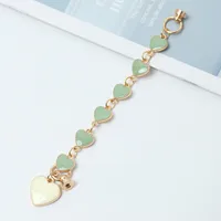 Elegant Simple Style Heart Shape Alloy Enamel Mobile Phone Chain sku image 1