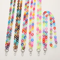 Vacation Color Block Arylic Beaded Mobile Phone Chain main image 1