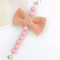 Sweet Bow Knot Arylic Spray Paint Mobile Phone Chain sku image 2