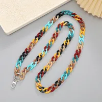 Vacation Color Block Arylic Beaded Mobile Phone Chain main image 3
