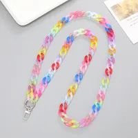 Vacation Color Block Arylic Beaded Mobile Phone Chain main image 4