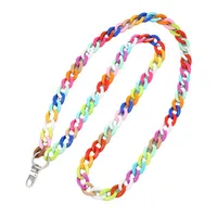 Vacation Color Block Arylic Beaded Mobile Phone Chain main image 5