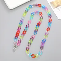 Vacation Color Block Arylic Beaded Mobile Phone Chain sku image 6