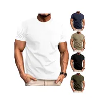 Men's T-shirt Short Sleeve Elegant Simple Style Solid Color main image 2