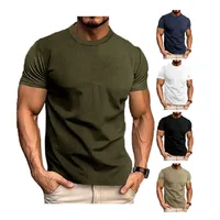 Men's T-shirt Short Sleeve Elegant Simple Style Solid Color main image 1