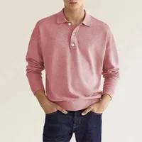 Men's Long Sleeve Basic Solid Color main image 3