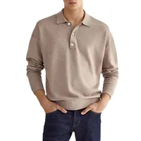 Men's Long Sleeve Basic Solid Color main image 5
