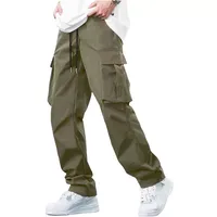 Men's Casual Daily Basic Solid Color Full Length Cargo Pants main image 2