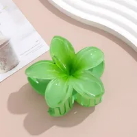 Women's Cute Simple Style Flower Plastic Stoving Varnish Hair Claws sku image 2