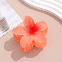 Women's Cute Simple Style Flower Plastic Stoving Varnish Hair Claws sku image 9