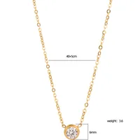 Elegant Glam Luxurious Round 304 Stainless Steel Plating 18K Gold Plated Women's Bracelets Necklace main image 2