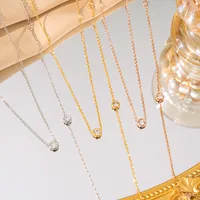 Elegant Glam Luxurious Round 304 Stainless Steel Plating 18K Gold Plated Women's Bracelets Necklace main image 1