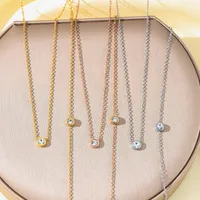 Elegant Glam Luxurious Round 304 Stainless Steel Plating 18K Gold Plated Women's Bracelets Necklace main image 7
