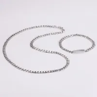 Casual Hip-Hop Round 304 Stainless Steel Women's Bracelets Necklace main image 3