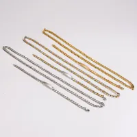 Casual Hip-Hop Round 304 Stainless Steel Women's Bracelets Necklace main image 8